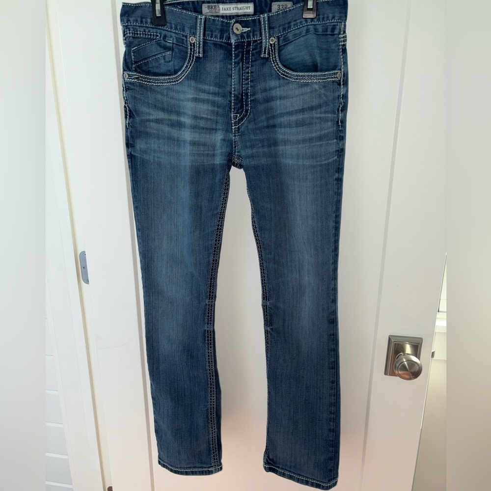 BKE Jake straight leg jeans men's 33R EUC LN